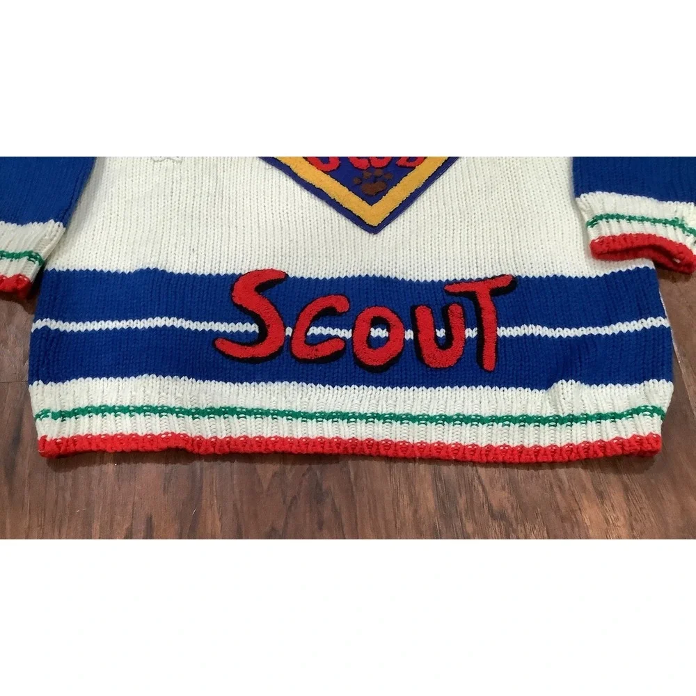 Vintage Inner View Scout Sweater Size 18/20 Stitched Patch